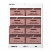 美容師スモールカンパニーカスタム文字&モノグラム ラベル (フルシート)