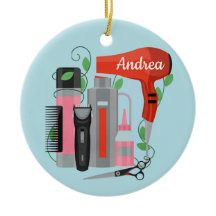 美容師セラミックオーナメント