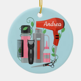 美容師セラミックオーナメント セラミックオーナメント