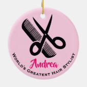 美容師セラミックオーナメント セラミックオーナメント (裏面)