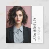 美容師ソーシャルメディアQRコード名刺 スクエア名刺 (正面)