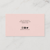 美容師ソーシャルメディアQRcode名刺 名刺 (裏面)