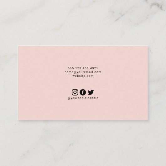 美容師ソーシャルメディアQRcode名刺 名刺 (裏面)