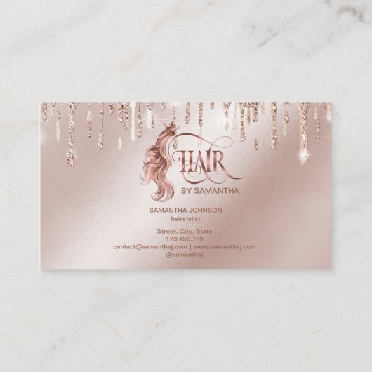 美容師タイポグラフィハサミロイヤリティ 名刺 (裏面)