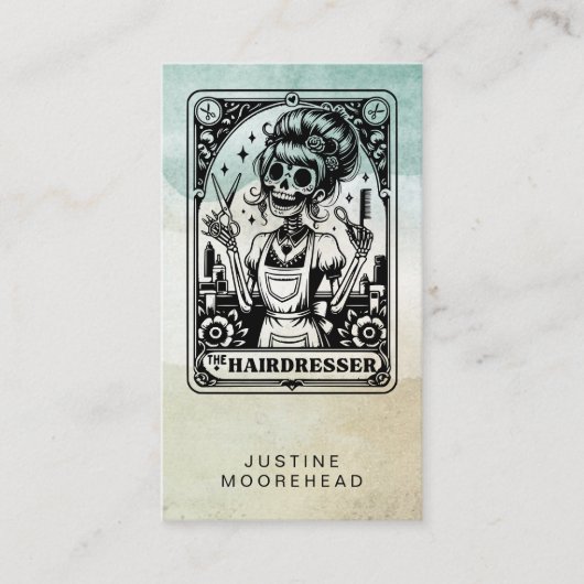 美容師タロット名刺 名刺 (正面)