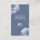 美容師ダスティブルーシザー&フラワーサロン 名刺 (裏面)