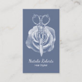 美容師ダスティブルーシザー&フラワーサロン 名刺 (正面)