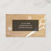 美容師ダンデリオン&シザーバ素朴ラップ 名刺 (裏面)