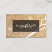 美容師ダンデリオン&シザーバ素朴ラップ 名刺 (正面)