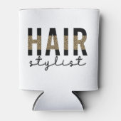 美容師チータータイポグラフィ美容師ギフト 缶クーラー (正面)
