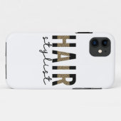 美容師チータータイポグラフィ美容師ギフト Case-Mate iPhoneケース (裏面(横))