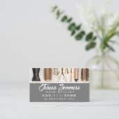 美容師ツーモダンルカスタムQRコード 名刺 (スタンド正面)