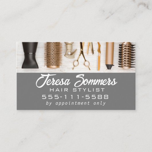 美容師ツーモダンルカスタムQRコード 名刺 (正面)