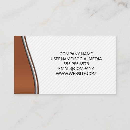 美容師ツールと美しいロゴ 名刺 (裏面)