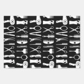 美容師ツールパターンラッピング紙シート ラッピングペーパーシート (正面2)