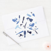 美容師ツールパター スクエアシール (封筒)