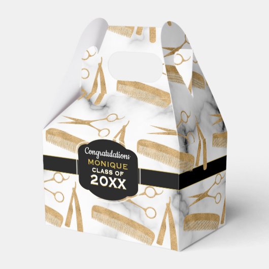 美容師ツール卒業パーティー フェイバーボックス (正面サイド)