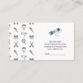 美容師ツール | サロン理容師ルクス 名刺 (裏面)