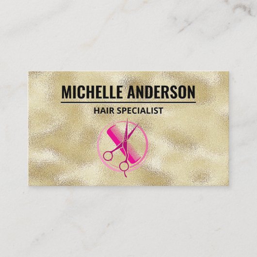 美容師ツール | サロン 名刺 (正面)