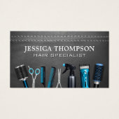 美容師ツール |ステッチ済みレザー (正面)