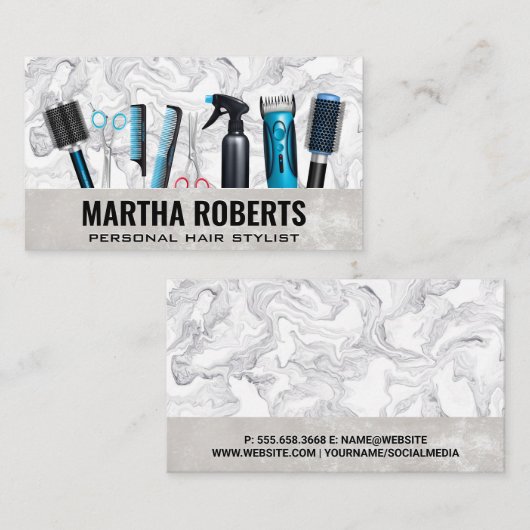 美容師ツール 名刺 (正面/裏面)