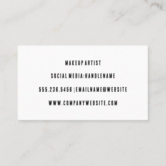 美容師ツール 名刺 (裏面)