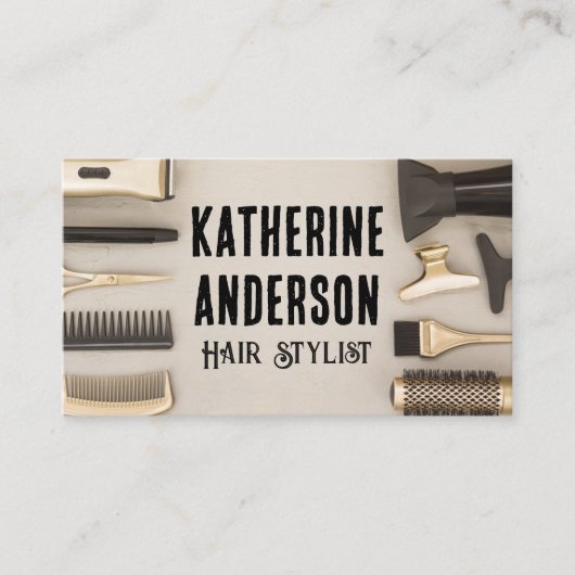美容師ツール 名刺 (正面)