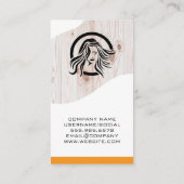 美容師ツール |木材 名刺 (裏面)