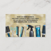 美容師ツール | 金ゴールドきらめく 名刺 (裏面)