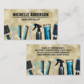 美容師ツール | 金ゴールドきらめく 名刺 (正面/裏面)