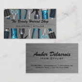 美容師ツール | 金属ブラシ 名刺 (正面/裏面)
