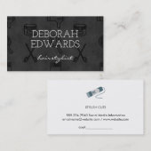 美容師ツールChalkboard背景 名刺 (正面/裏面)