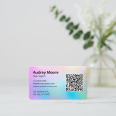 美容師テンプレート 名刺 (スタンド正面)