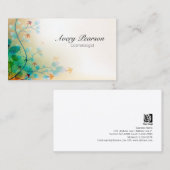 美容師デリケートなフローラつる植物離れと 名刺 (正面/裏面)