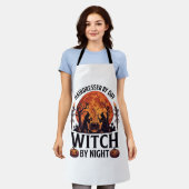 美容師デー魔女ナイトハロウィン櫛はさみ エプロン (着用した状態)