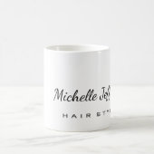 美容師トレンディーモダンミニマリスト コーヒーマグカップ (中央)