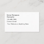 美容師トレンディー名刺 名刺 (裏面)