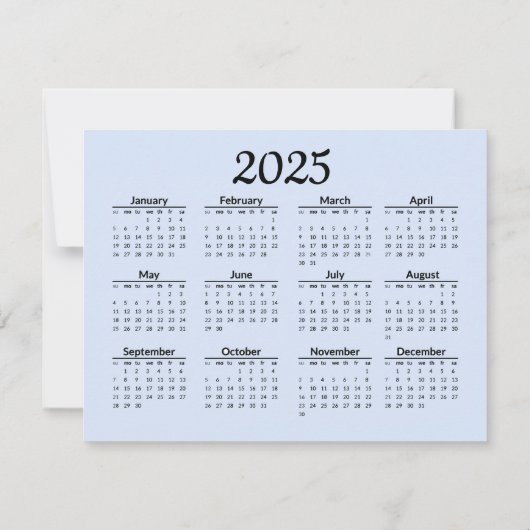 美容師ノートカードと2025年予定表（背面） ノートカード (裏面)