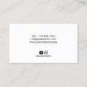 美容師ハサミ&ロングヘアスケッチサロン 名刺 (裏面)