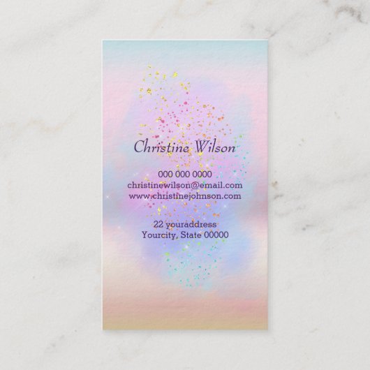 美容師ハサミ 名刺 (裏面)