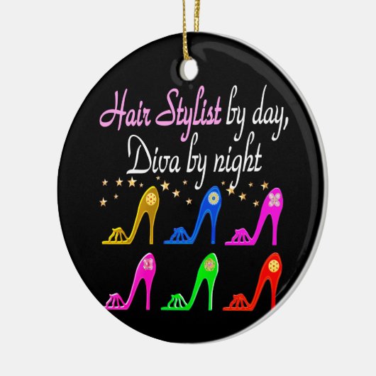 美容師バイデイディババイナイト セラミックオーナメント (左)