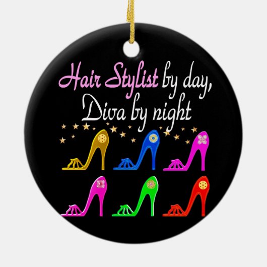 美容師バイデイディババイナイト セラミックオーナメント (裏面)