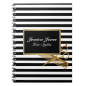 美容師バインダースパイラルプランナーアポイントメント ノートブック (正面)