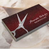 美容師バモダンルガンディレッドグリッターサロン 名刺