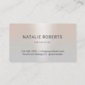 美容師バラ金ゴールドシザークラスシルバーサロン 名刺 (裏面)