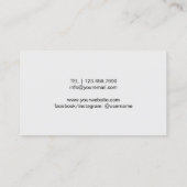 美容師バラ金ゴールドシザーサロンミニマリスト 名刺 (裏面)