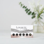 美容師バラ金ゴールド美しいサロンロイヤリティパンチ ロイヤリティカード (スタンド正面)