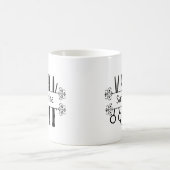 美容師パーソナライズされたはさみ美容師 コーヒーマグカップ (中央)