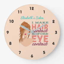 美容師パーソナライズされたレトロサロンカートゥーンウォール