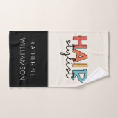 美容師パーソナライズされたレトロ美容師ギフト ハンドタオル (ハンドタオル)